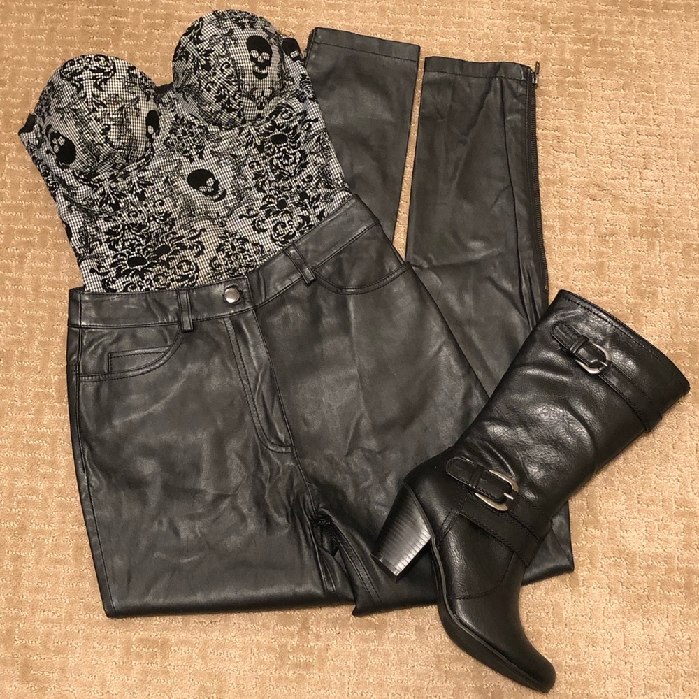 NWT H&M Womens Leather Pants